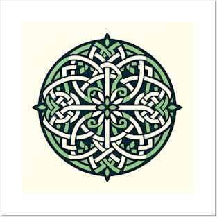 Eternal Celtic Knotwork Mandala Art 1 Posters and Art